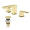 Kibi Cube Bathroom Sink 8 Widespread Faucet with Drain Assembly, Brushed Gold KBF1024BG - alternate 2